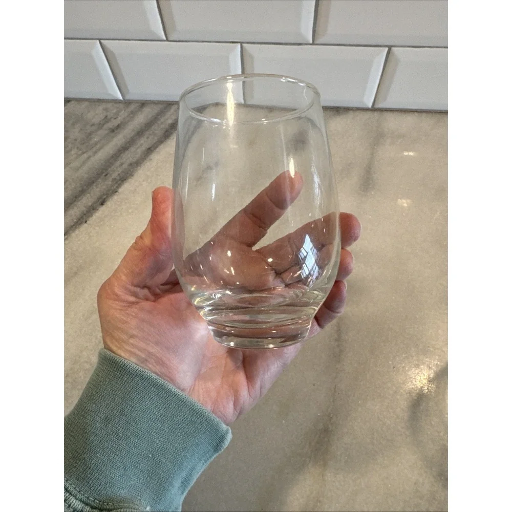 Set Of 5 Vintage Drinking Glass Libbey TEMPO‎ Clear Wine 12oz GW052